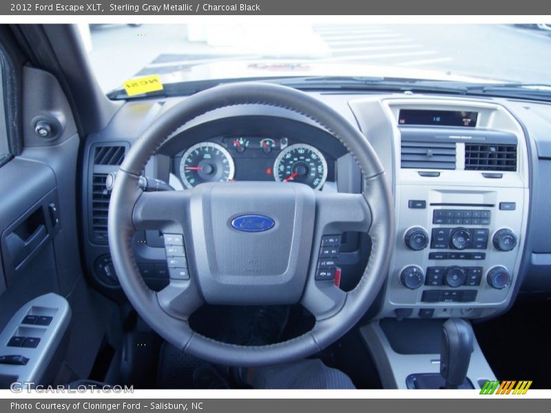 Sterling Gray Metallic / Charcoal Black 2012 Ford Escape XLT