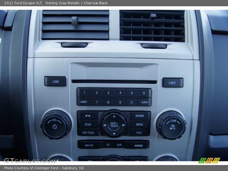 Sterling Gray Metallic / Charcoal Black 2012 Ford Escape XLT