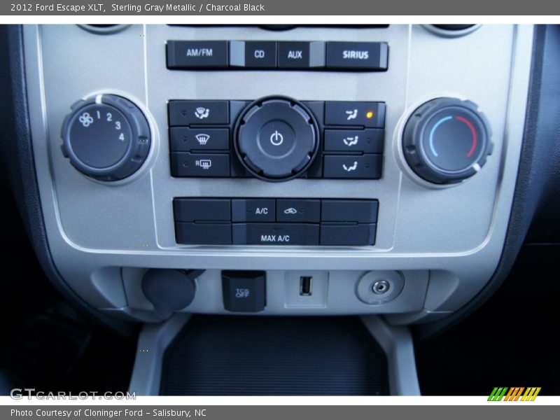 Sterling Gray Metallic / Charcoal Black 2012 Ford Escape XLT