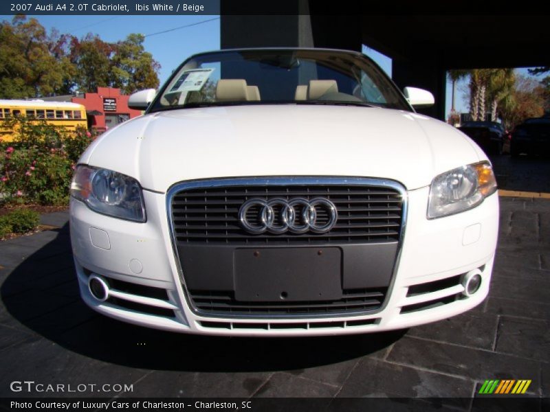 Ibis White / Beige 2007 Audi A4 2.0T Cabriolet