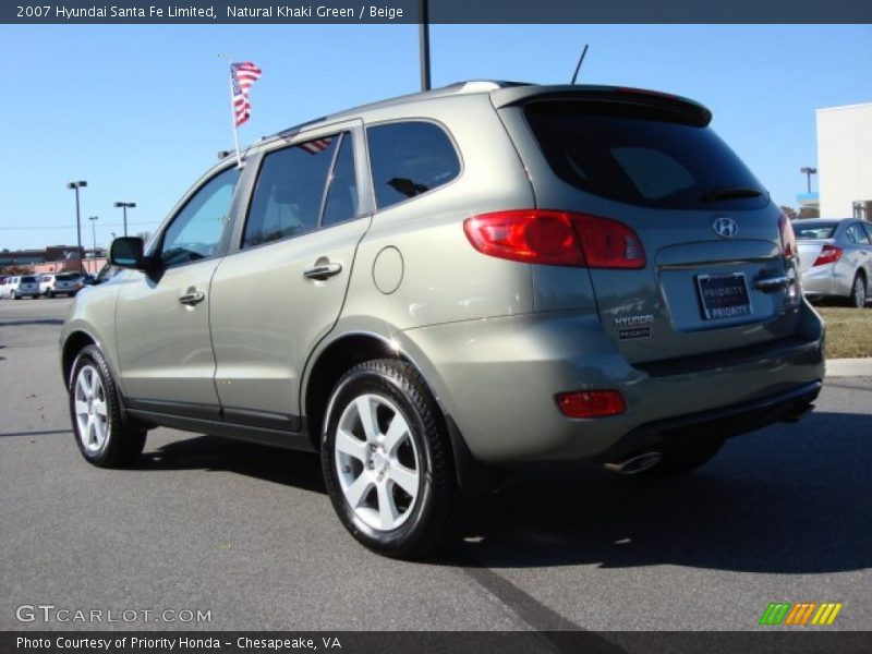 Natural Khaki Green / Beige 2007 Hyundai Santa Fe Limited
