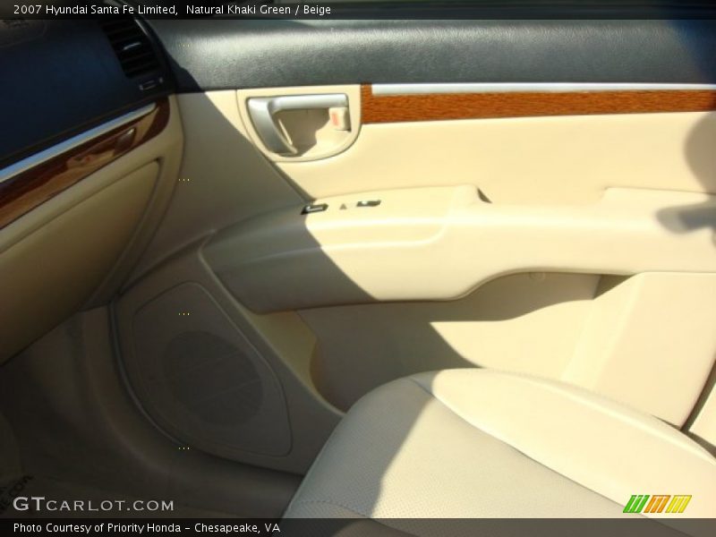 Natural Khaki Green / Beige 2007 Hyundai Santa Fe Limited