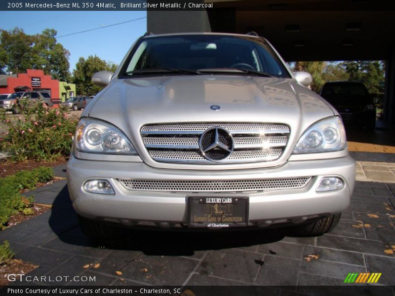Brilliant Silver Metallic / Charcoal 2005 Mercedes-Benz ML 350 4Matic