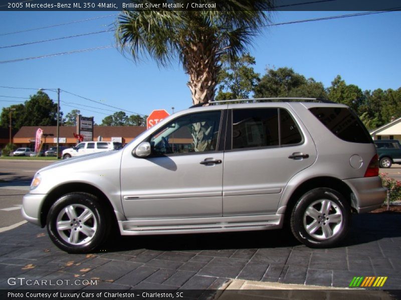 Brilliant Silver Metallic / Charcoal 2005 Mercedes-Benz ML 350 4Matic