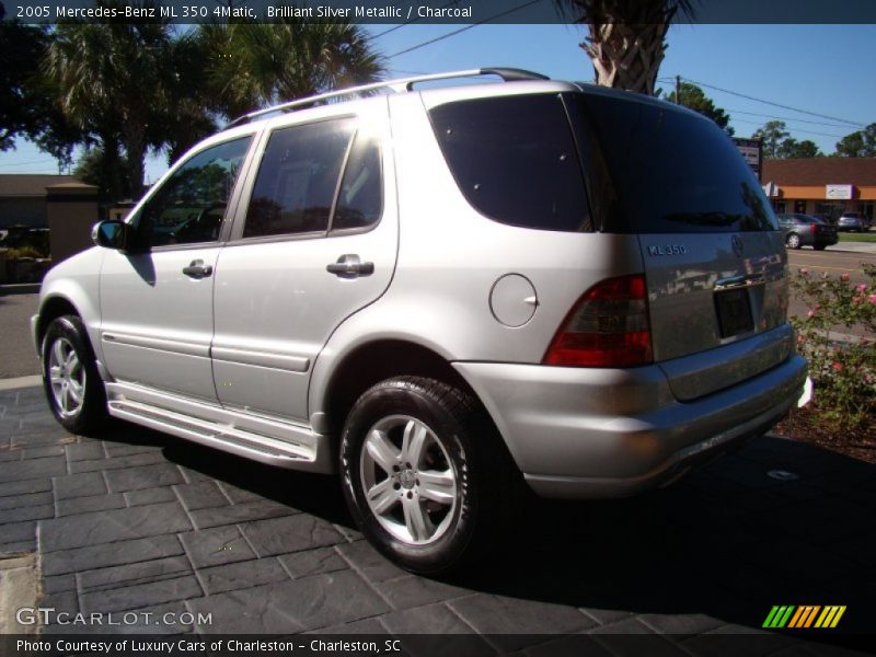 Brilliant Silver Metallic / Charcoal 2005 Mercedes-Benz ML 350 4Matic