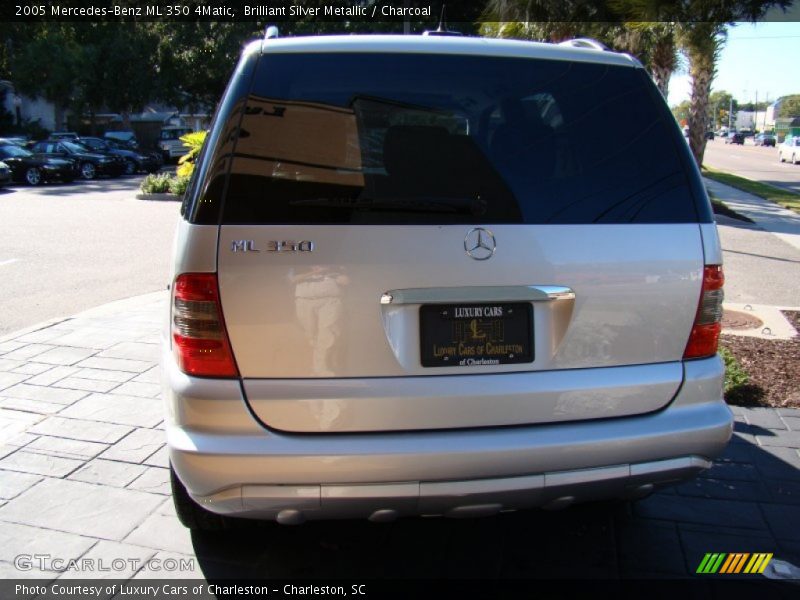 Brilliant Silver Metallic / Charcoal 2005 Mercedes-Benz ML 350 4Matic