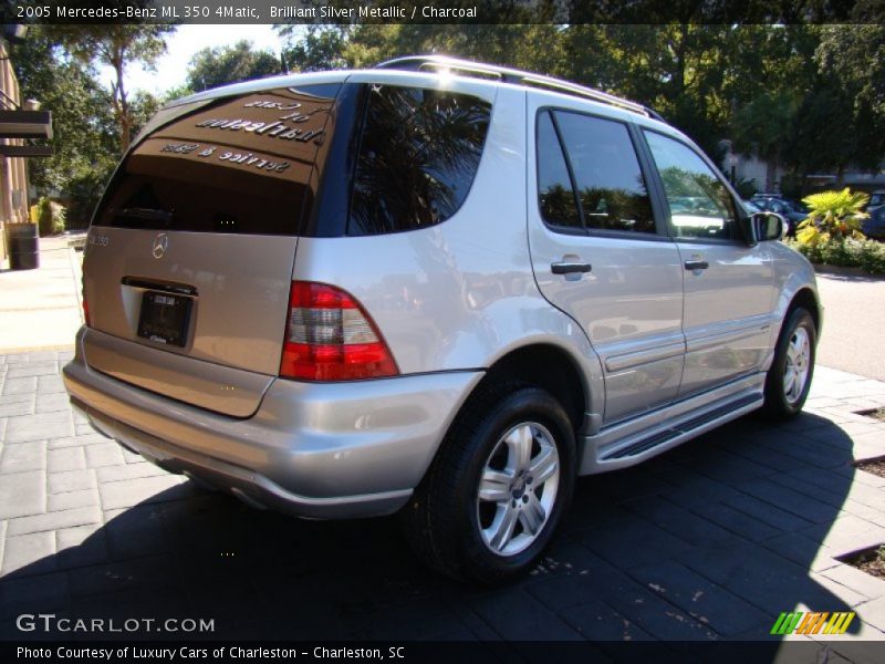 Brilliant Silver Metallic / Charcoal 2005 Mercedes-Benz ML 350 4Matic