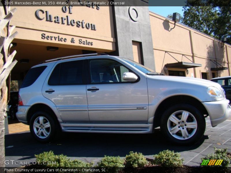 Brilliant Silver Metallic / Charcoal 2005 Mercedes-Benz ML 350 4Matic