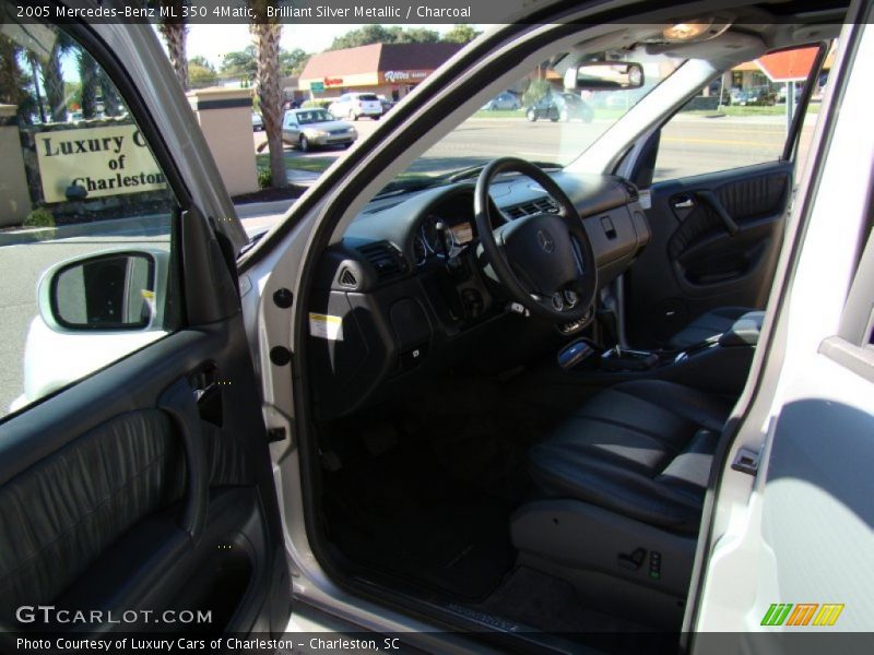 Brilliant Silver Metallic / Charcoal 2005 Mercedes-Benz ML 350 4Matic