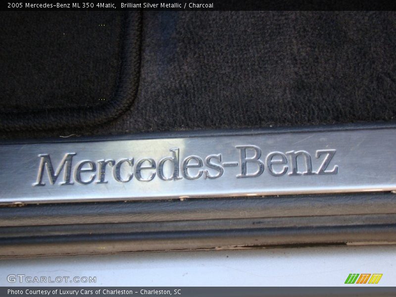 Brilliant Silver Metallic / Charcoal 2005 Mercedes-Benz ML 350 4Matic