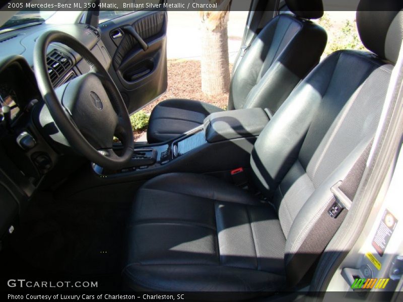 Brilliant Silver Metallic / Charcoal 2005 Mercedes-Benz ML 350 4Matic