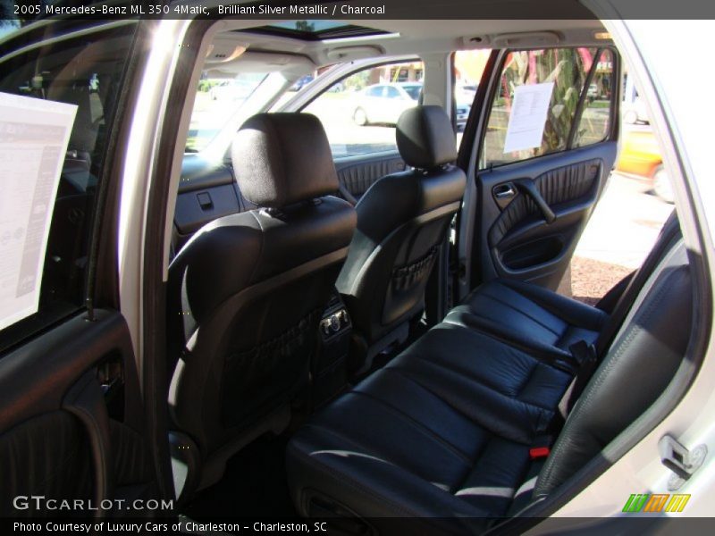 Brilliant Silver Metallic / Charcoal 2005 Mercedes-Benz ML 350 4Matic