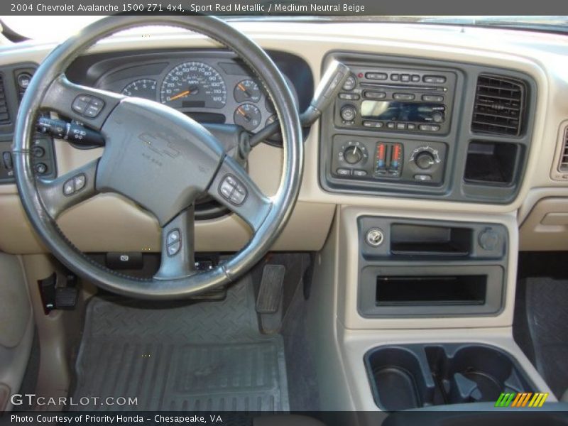 Sport Red Metallic / Medium Neutral Beige 2004 Chevrolet Avalanche 1500 Z71 4x4