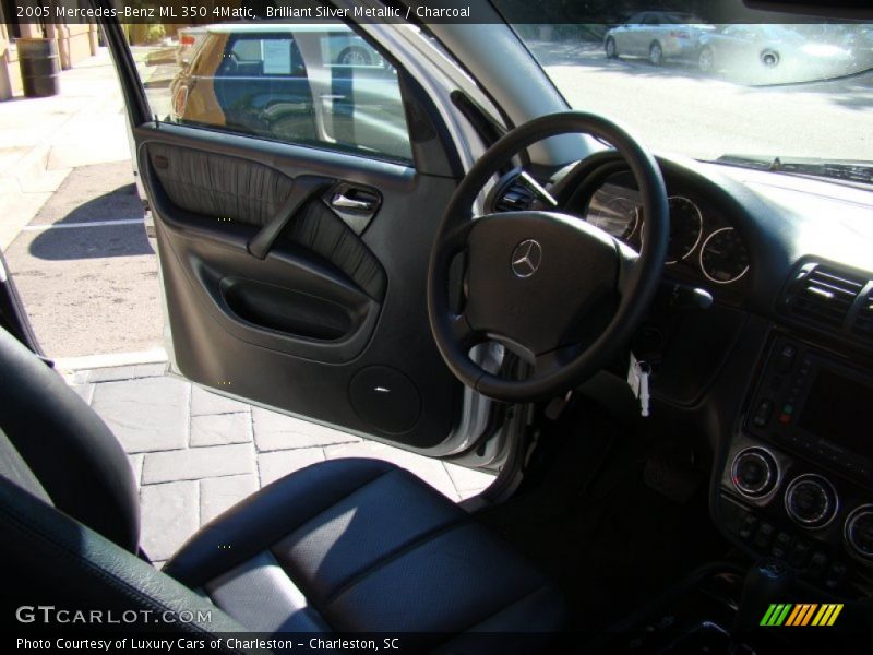 Brilliant Silver Metallic / Charcoal 2005 Mercedes-Benz ML 350 4Matic