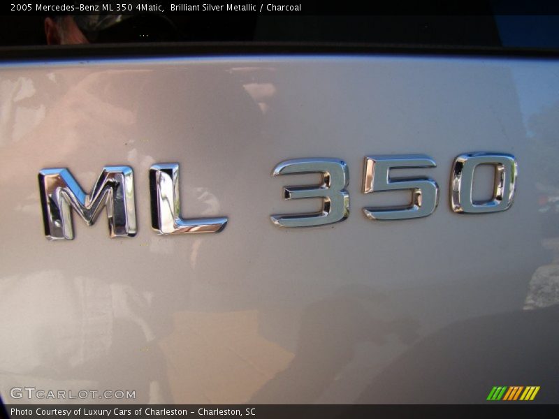 Brilliant Silver Metallic / Charcoal 2005 Mercedes-Benz ML 350 4Matic