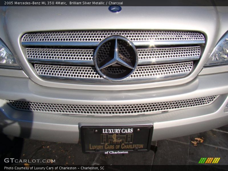 Brilliant Silver Metallic / Charcoal 2005 Mercedes-Benz ML 350 4Matic