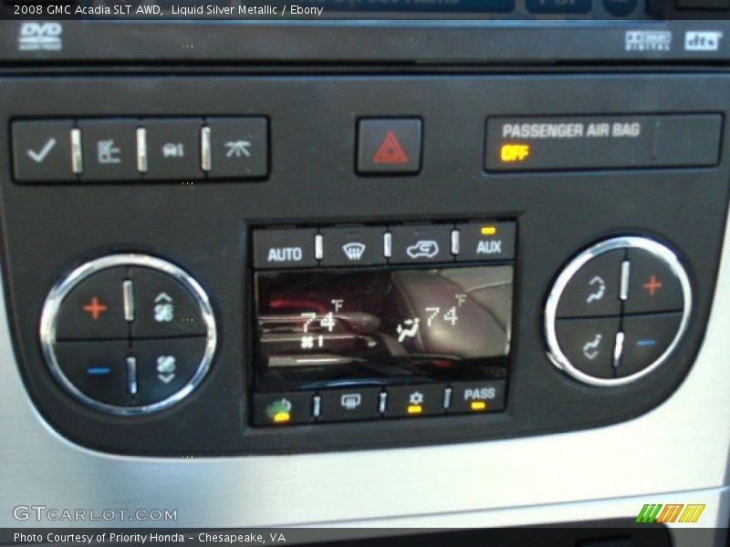 Liquid Silver Metallic / Ebony 2008 GMC Acadia SLT AWD