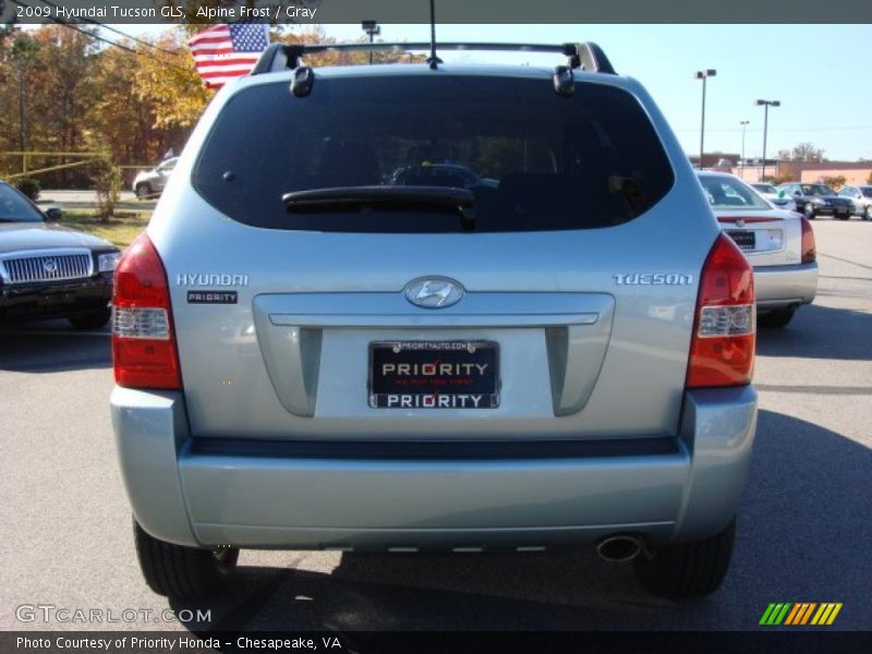 Alpine Frost / Gray 2009 Hyundai Tucson GLS