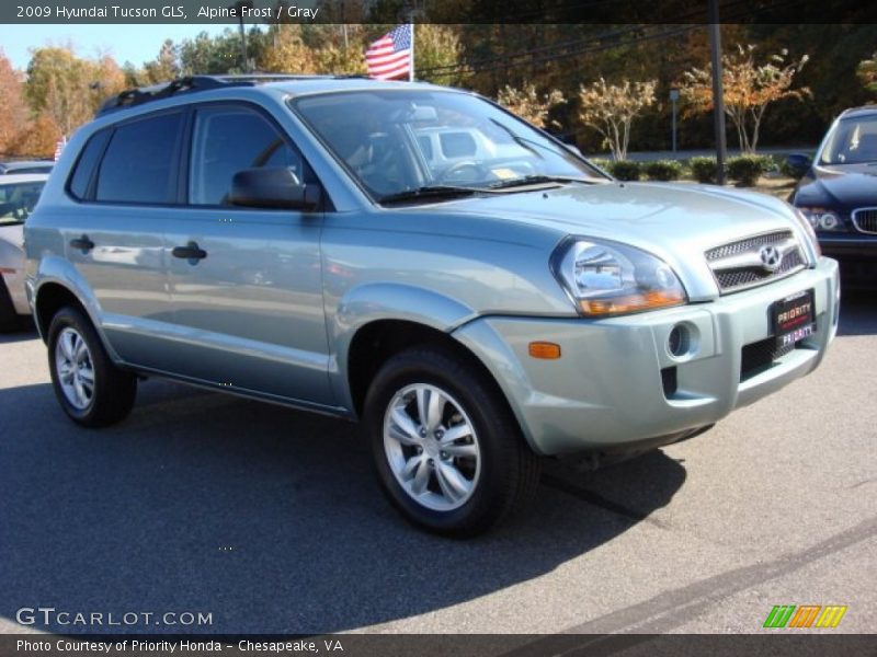 Alpine Frost / Gray 2009 Hyundai Tucson GLS