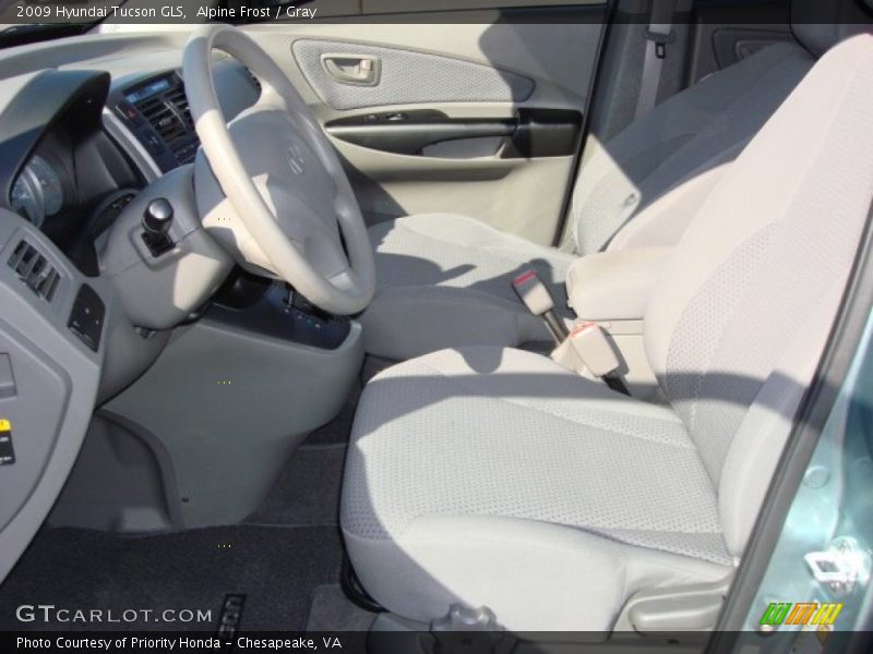 Alpine Frost / Gray 2009 Hyundai Tucson GLS