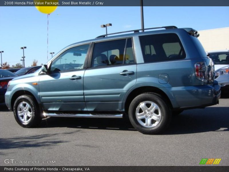 Steel Blue Metallic / Gray 2008 Honda Pilot Value Package