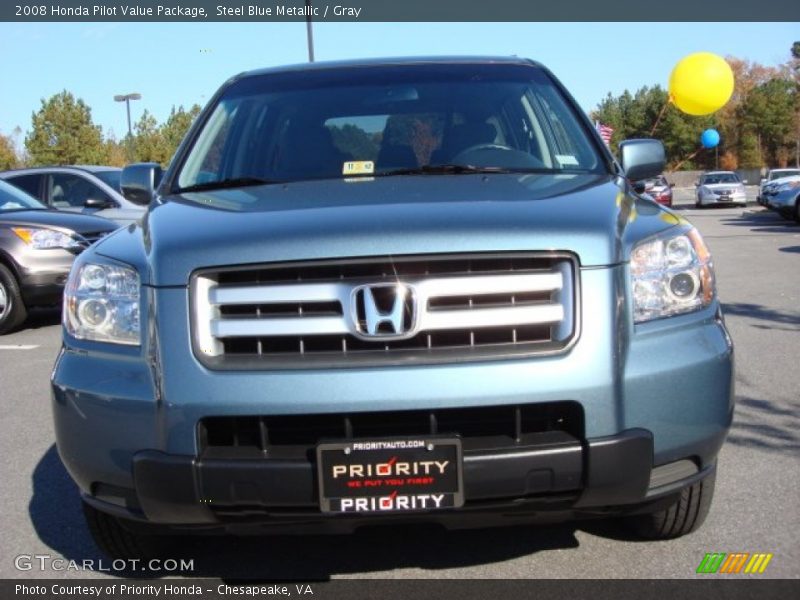 Steel Blue Metallic / Gray 2008 Honda Pilot Value Package