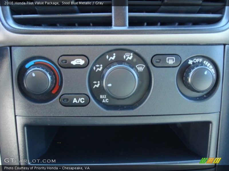 Steel Blue Metallic / Gray 2008 Honda Pilot Value Package