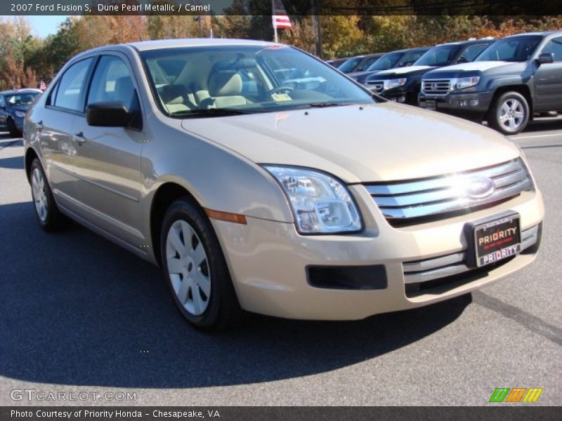 Dune Pearl Metallic / Camel 2007 Ford Fusion S