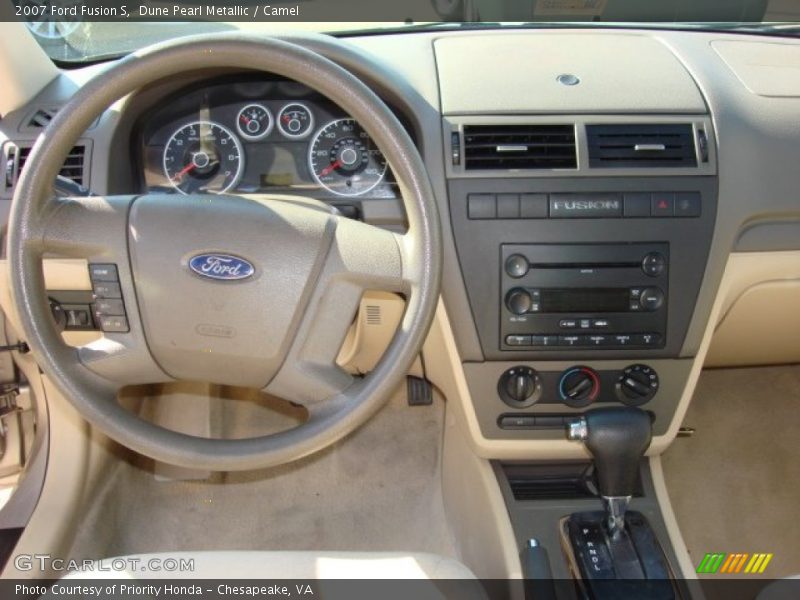 Dune Pearl Metallic / Camel 2007 Ford Fusion S