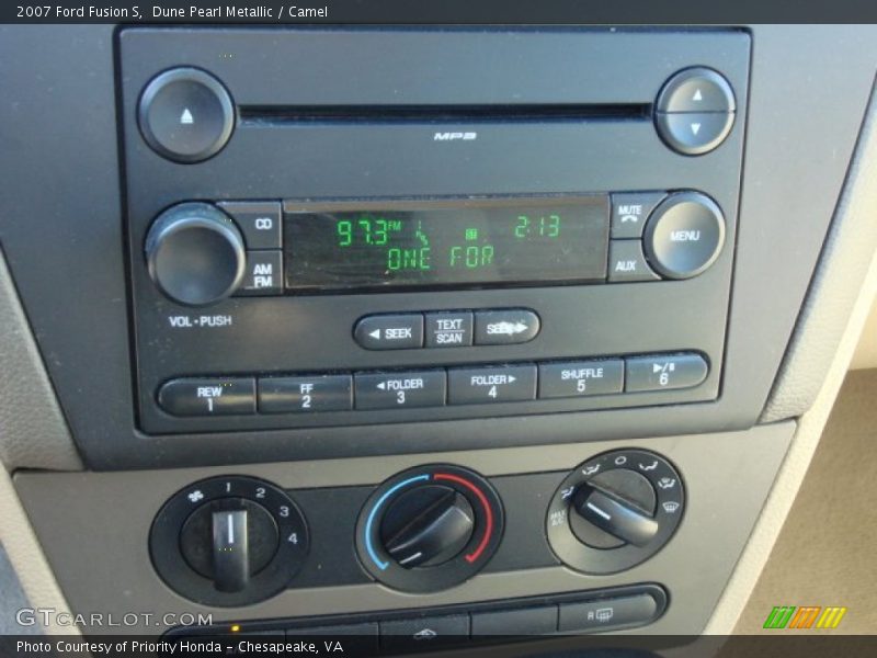 Dune Pearl Metallic / Camel 2007 Ford Fusion S