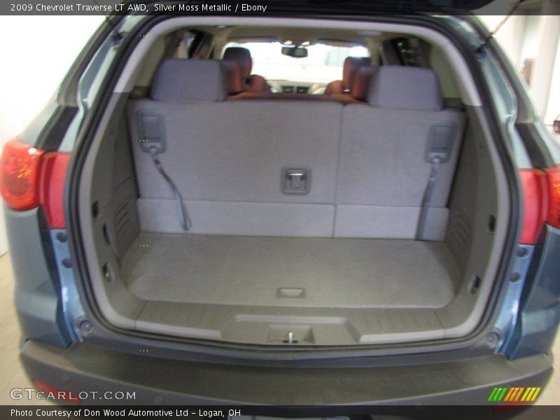 Silver Moss Metallic / Ebony 2009 Chevrolet Traverse LT AWD