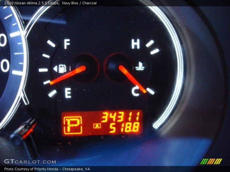 Navy Blue / Charcoal 2010 Nissan Altima 2.5 S Coupe