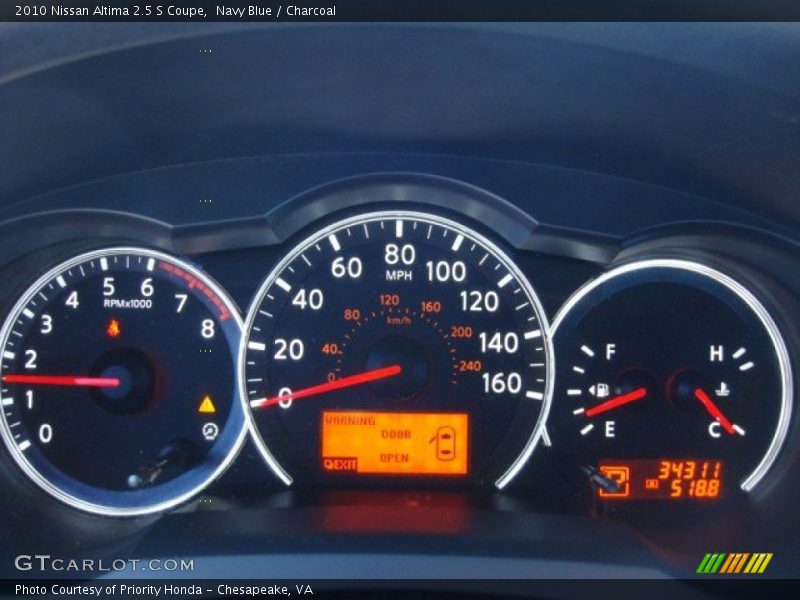 Navy Blue / Charcoal 2010 Nissan Altima 2.5 S Coupe