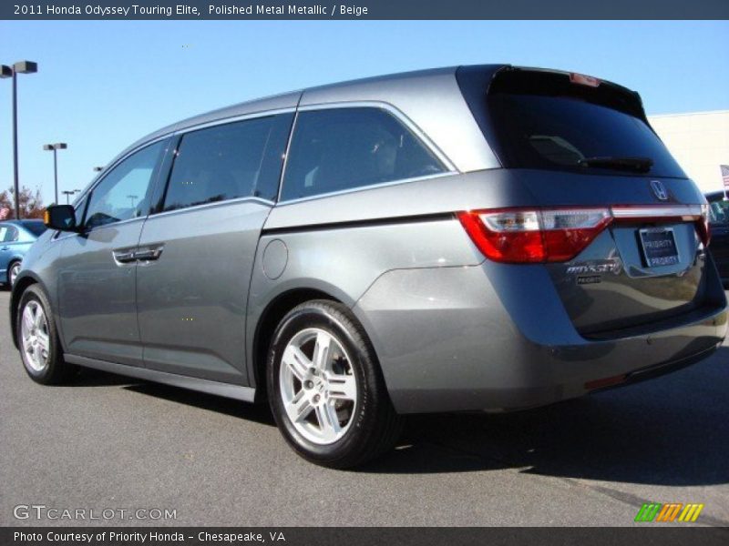 Polished Metal Metallic / Beige 2011 Honda Odyssey Touring Elite