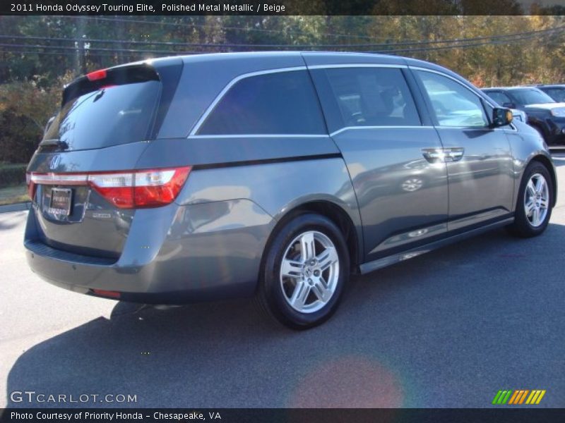 Polished Metal Metallic / Beige 2011 Honda Odyssey Touring Elite