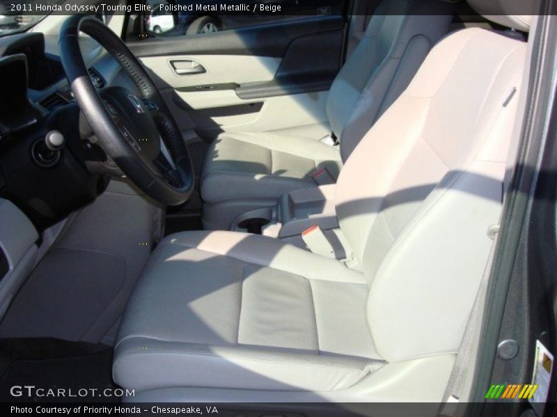 Polished Metal Metallic / Beige 2011 Honda Odyssey Touring Elite