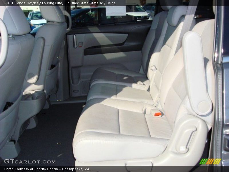 Polished Metal Metallic / Beige 2011 Honda Odyssey Touring Elite