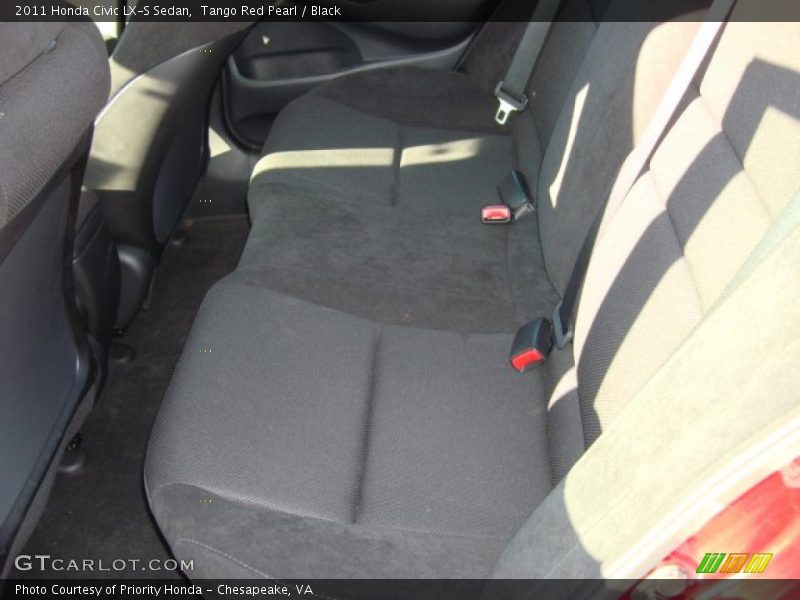 Tango Red Pearl / Black 2011 Honda Civic LX-S Sedan