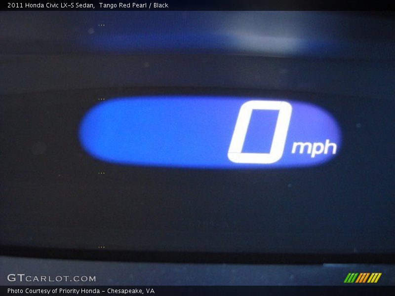 Tango Red Pearl / Black 2011 Honda Civic LX-S Sedan