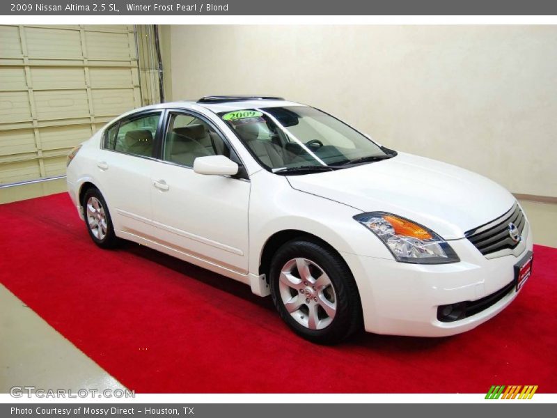 Winter Frost Pearl / Blond 2009 Nissan Altima 2.5 SL