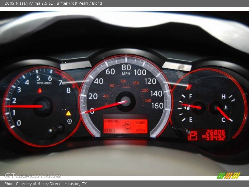 Winter Frost Pearl / Blond 2009 Nissan Altima 2.5 SL