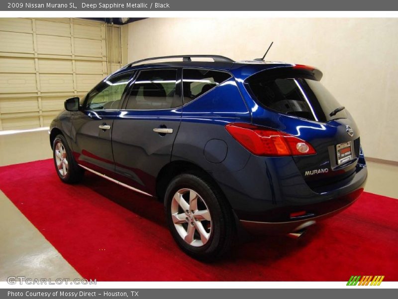 Deep Sapphire Metallic / Black 2009 Nissan Murano SL