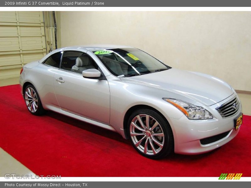 Liquid Platinum / Stone 2009 Infiniti G 37 Convertible