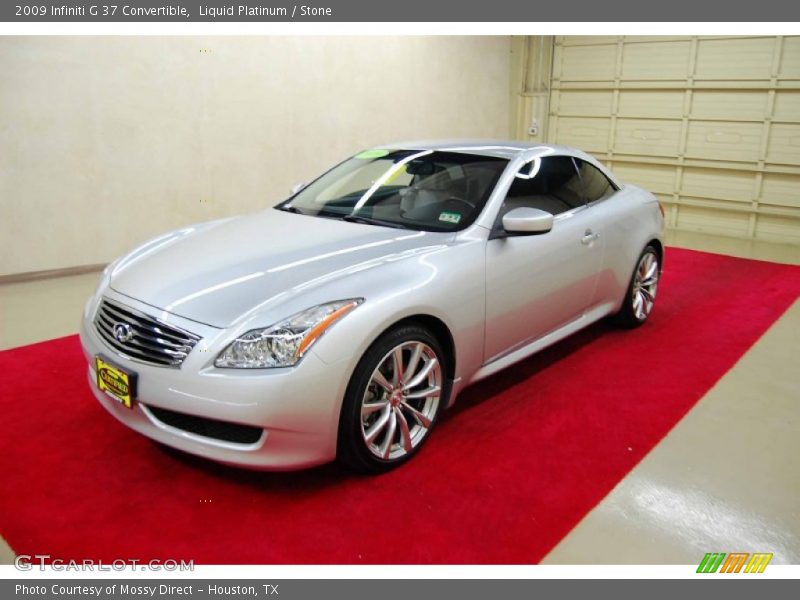 Liquid Platinum / Stone 2009 Infiniti G 37 Convertible