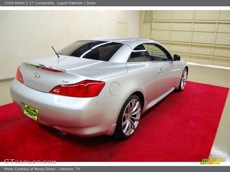 Liquid Platinum / Stone 2009 Infiniti G 37 Convertible