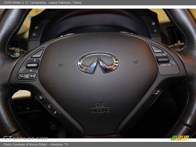 Liquid Platinum / Stone 2009 Infiniti G 37 Convertible