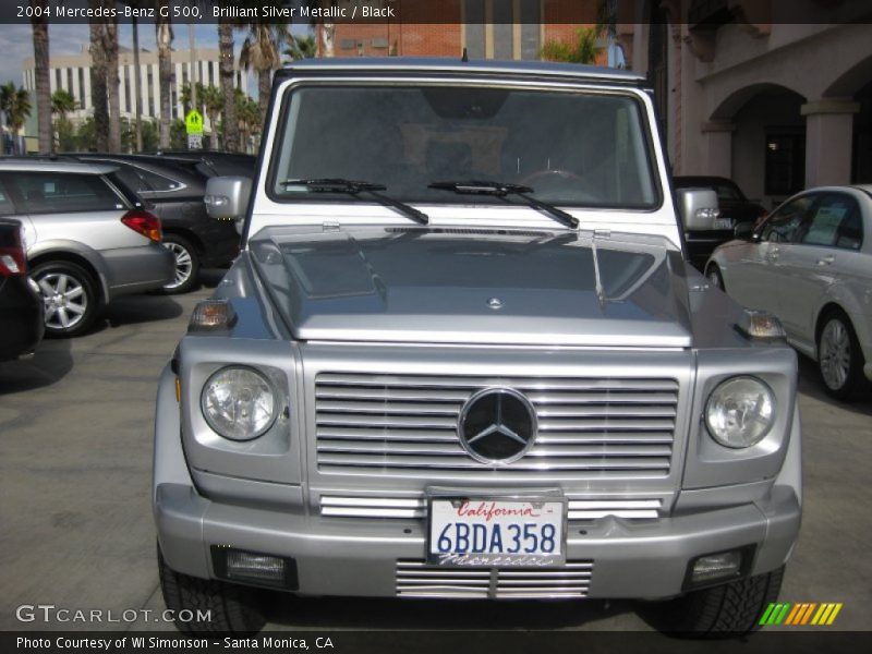 Brilliant Silver Metallic / Black 2004 Mercedes-Benz G 500