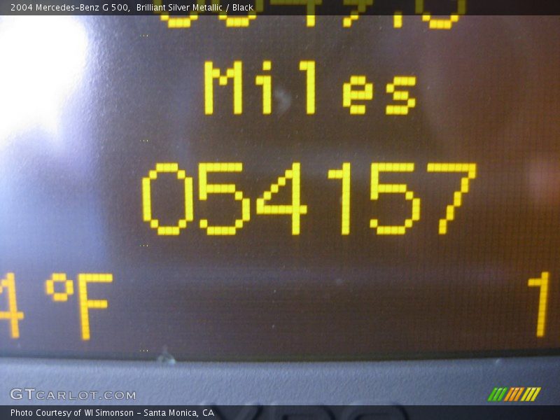 Brilliant Silver Metallic / Black 2004 Mercedes-Benz G 500