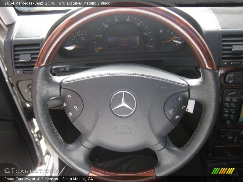 Brilliant Silver Metallic / Black 2004 Mercedes-Benz G 500