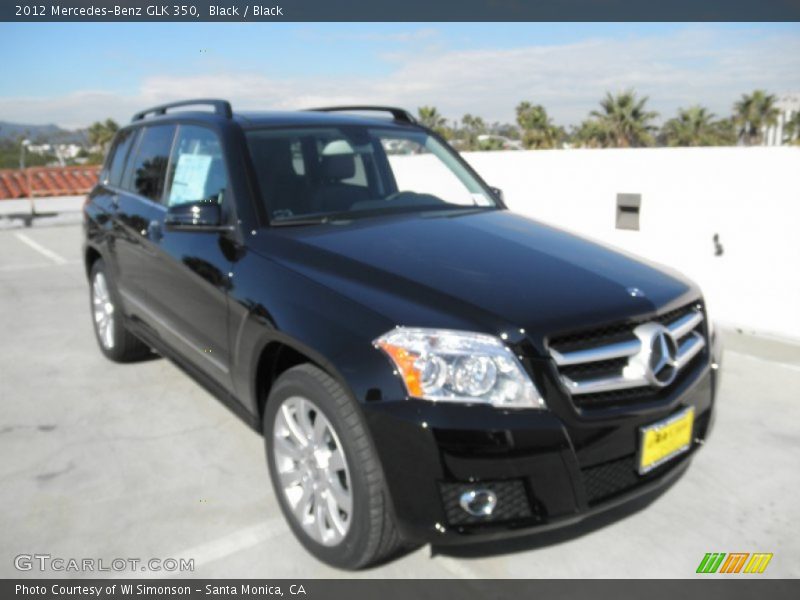 Black / Black 2012 Mercedes-Benz GLK 350